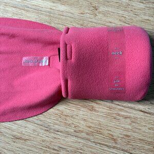 NEW Trtl Super Soft Travel Neck Support Pillow Hypo Fleece Ergo Brace Coral